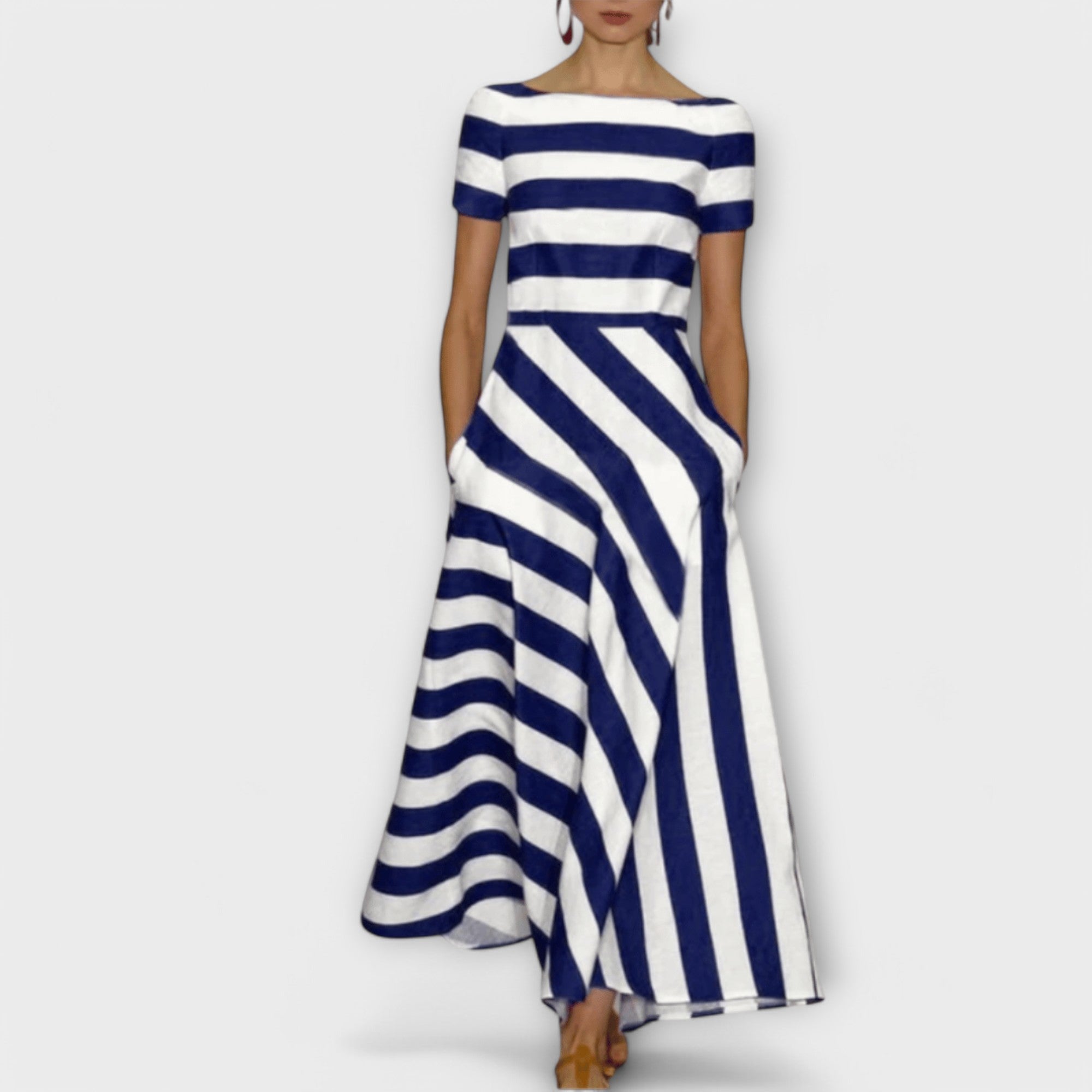Maison Lumière™ | Robe maxi rayée