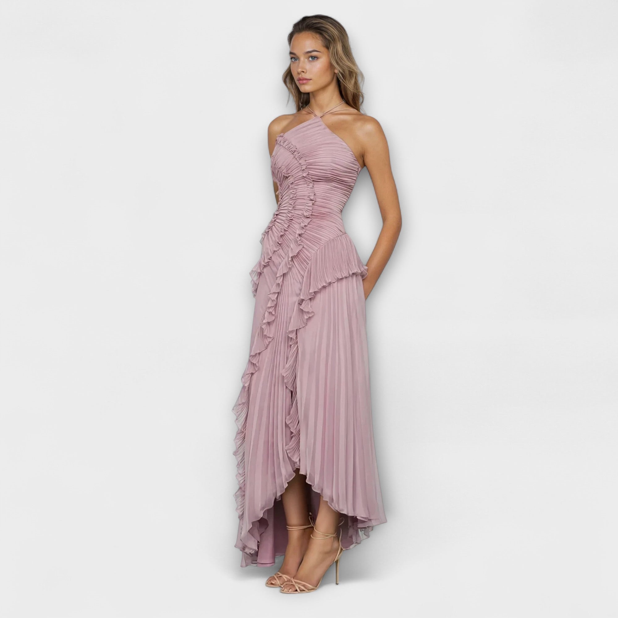 Maison Lumière™ | Robe longue sans manches élégante