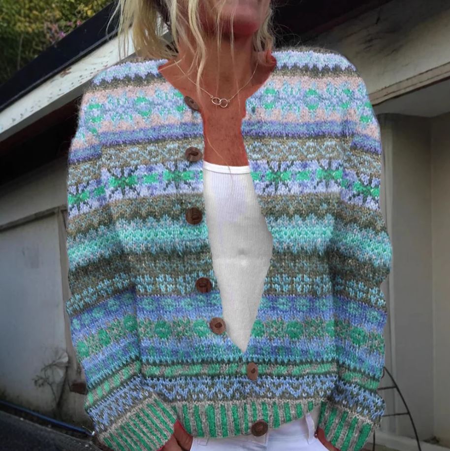 Maison Lumière™ | gilet bleu avec impression