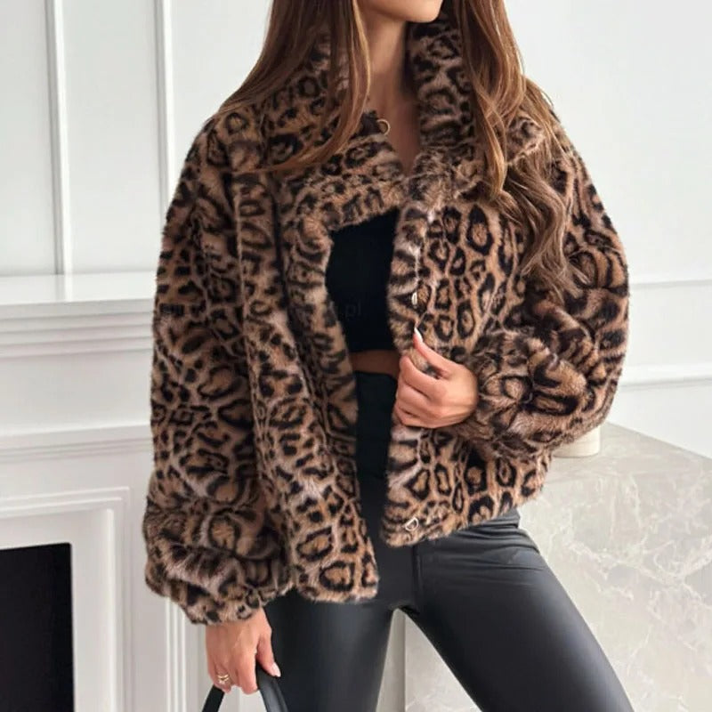 Leona - Manteau léopard de luxe