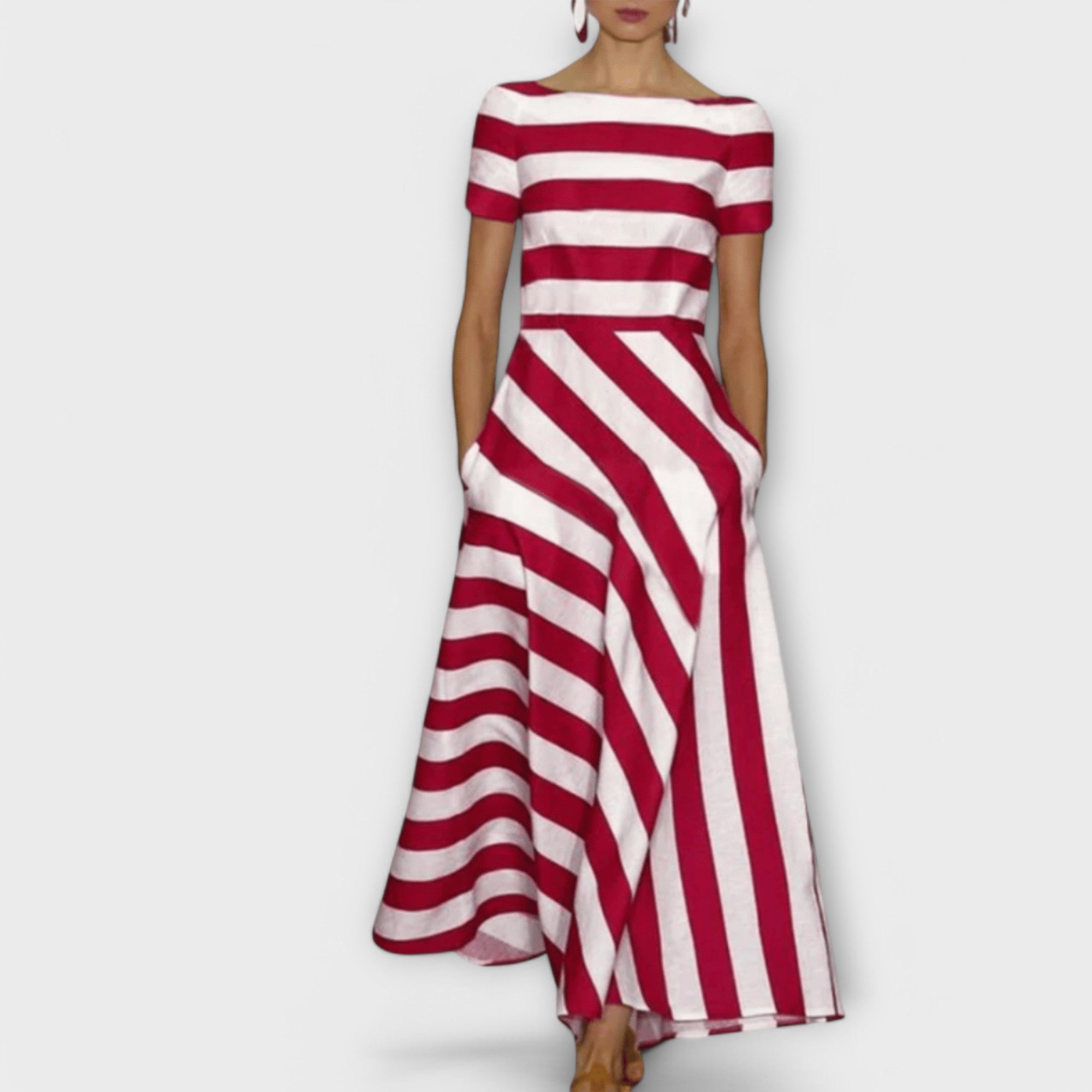 Maison Lumière™ | Robe maxi rayée