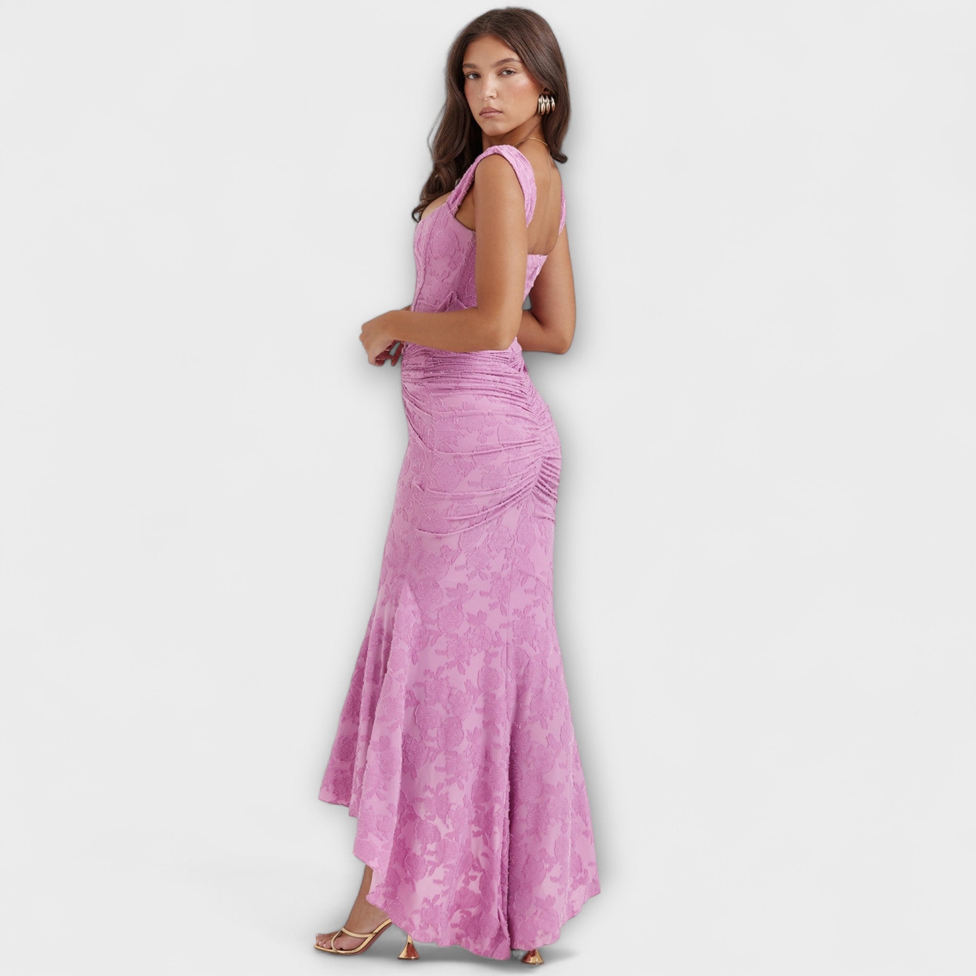 Maison Lumière™ | Robe longue avec corset élégant et raffiné