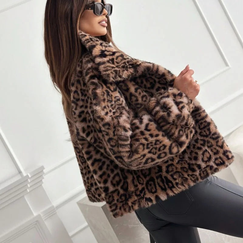 Leona - Manteau léopard de luxe